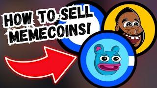 How to sell you meme coins and take profits. (Using the Coinbase Smart Wallet)