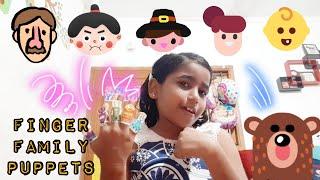 Finger family song using puppets @Vacation time