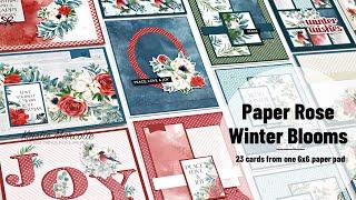 Winter Blooms | 23 cards with Kristie | Cardmaking with Paper Rose Studio