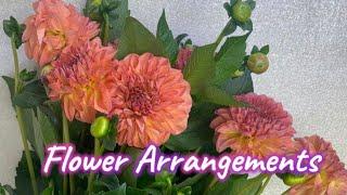 #woodenpot arrangement#a simple bouquet with pastel colors combination@Amados art