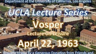 Vosper lecturing at UCLA 4/22/1963