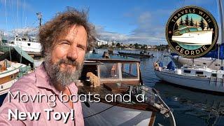 Moving boats and a New Toy! - Wooden Boat - Classic Yacht Restoration #430 - Travels With Geordie