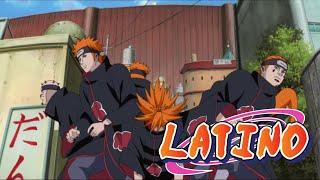 Pain invade Konoha - Pain inicia la destrucción de la Aldea de la Hoja (Doblaje Latino Oficial)