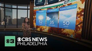 Chilly fall weather around Philadelphia Wednesday; much-needed rain doesn't reach all of us Thursday