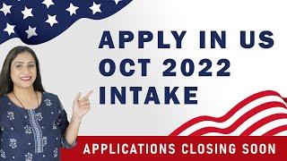 Apply in US October Intake 2022 | Study in USA