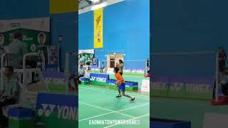 Badminton rally men's singles u15 #shorts