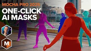 Animated AI Masks in Mocha Pro 2025 - Object Brush & Matte Assist ML [Boris FX]