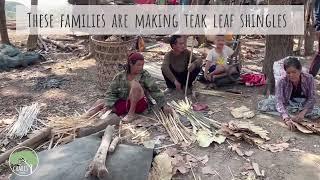 Making Teak Leaf Roofing Shingles