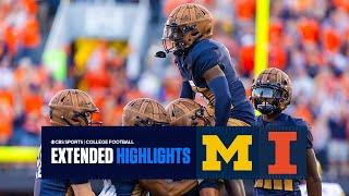 No. 24 Michigan Wolverines vs. No. 22 Illinois Fighting Illini: Extended Highlights | Big Ten on CBS