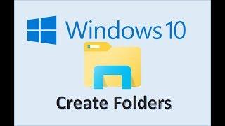 Windows 10 - Create a Folder - How to Make New File Folders on Your Laptop Computer Files & Folders