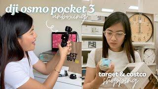 New vlogging camera!  + Target & Costco Shopping |  DJI Osmo Pocket 3 unboxing