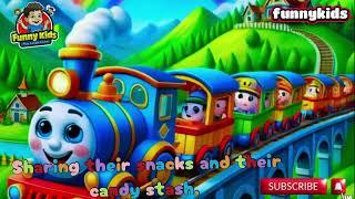 Wheels on the Train Song | Fun Kids Rhymes for Toddlers | Funny Kids #rhymes