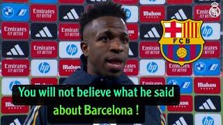 You won't believe what Vinicius Junior said about Barcelona after the Real Madrid Betis match