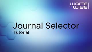 WriteWise Journal Selector Tutorial