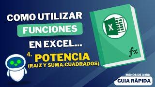 Cómo Usar la Función POTENCIA,y sus variantes (RAIZ y SUMA.CUADRADOS) Excel: Guía Rápida y Sencilla