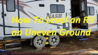 How to level an RV on uneven ground - Off road camping