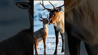 Rescuing a pregnant reindeer.#rescue #reindeer#animal