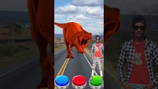 pink, yellow, and, bule, button tiger wofi Gorilla jump on button#vfx #kids #trending #shorts