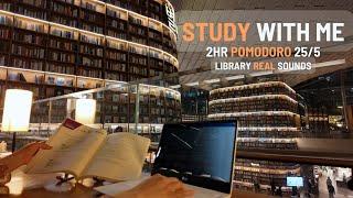 STUDY WITH ME in the library | Starfield Library in COEX Mall/ Background noise, Real sound