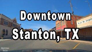 Driving Downtown Stanton, TX (Dash Cam)