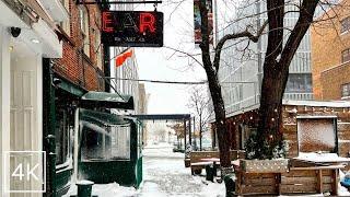 Exploring NYC During a Nor'Easter Snow Storm Blizzard | 4K New York City Winter Walking Tour