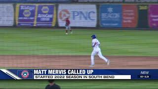 Former South Bend Cub Matt Mervis called up to majors