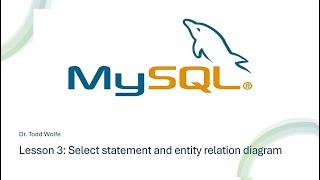 Learn MySQL in 2024: Lesson 3 exploring a entity relationship diagram and the select statement