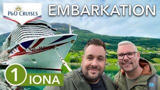 P&O Iona - Norwegian Fjords 1 - Embarkation, cabin tour and Keel & Cow