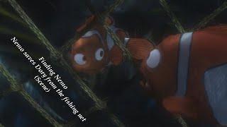 Finding Nemo - Nemo saves Dory from the fishing net (HD)