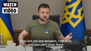 Zelensky repeats warning over Russian nuclear weapons