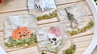 DIY Halloween Resin Coasters: Resin Art Tutorial