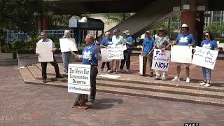 Florida Times-Union employees hold rally, call for better pay amid cuts by parent company Gannett