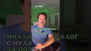 Создаю миллионный блог с нуля за 6 месяцев день 4 из 183