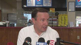 US Sen. Chris Murphy speaks after election results