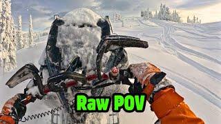 Snowmobiling POV (Raw Footage) December 21st 2024 Sicamous BC