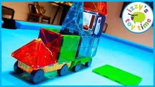 MAGNA TILES! Learning and Playing with Toy Cars  and LEGO!