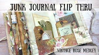 Junk Journal Flip Thru | Vintage Rose Medley