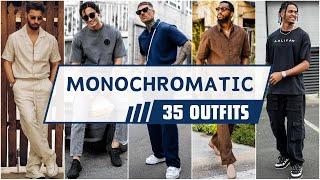 35 Monochromatic Outfit Ideas For Summer 2024 | Men's Fashion