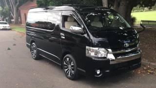 2015 Toyota Hiace Black GL VIP Luxury Low ROof version For Sale @ www.SunRIseCars.com.au