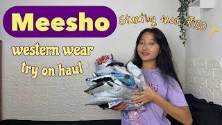 Meesho try on haul | tops , dresses & trousers under ₹400 |️