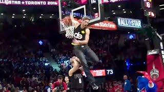 Jordan Kilganon Dunks in JEANS at NBA All Star! Lebron and drake reactions 