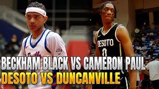 Beckham Black vs Cameron Paul Duncanville vs Desoto The Rivalry Continues