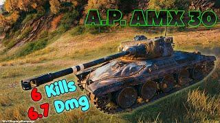 AltProto AMX 30 - 6 Frags 6.7K Damage, Master by player AlexMalk1n