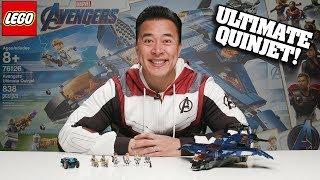 AVENGERS ULTIMATE QUINJET!!! LEGO Avengers Endgame Set 76126 Time-lapse Speed Build & Review