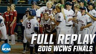 Auburn vs. Oklahoma: 2016 Women's College World Series | FULL REPLAY