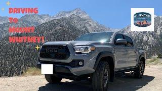 Driving from Lone Pine to Mount Whitney Portal HD