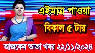 এইমাএ পাওয়া Ajker khobor 22 Nov 2024 | Bangladesh latest news | BD VIP News | banglavision |bdnews24