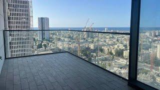 יפיפייה נוף מרהיב מגדל יוקרה במרכז תל-אביב  For rent sea view luxury apartment tower Tel Aviv center