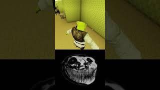 ROBLOX 999999 IQ MOMENT WITH  SHREK IN THE BACKROOM #shorts #roblox #trollface