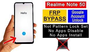 Realme Note 50 FRP Bypass Android 13 | Pattern Lock Not Set | Realme (RMX3834) Google Account Bypass